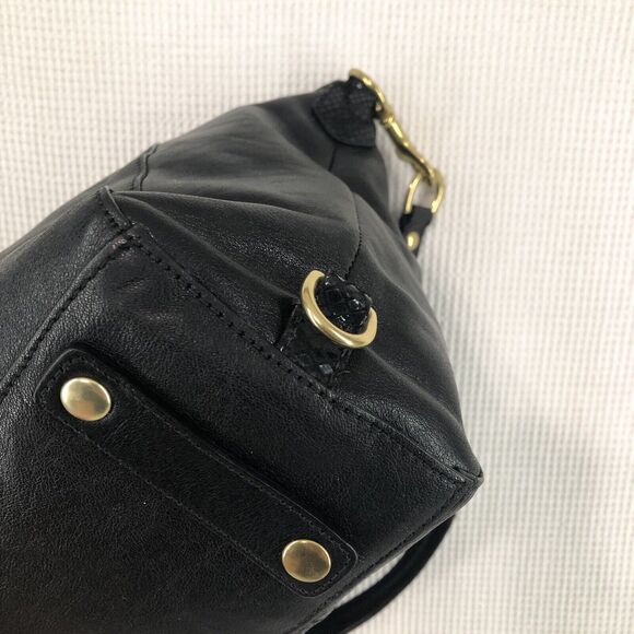 Coach Ashley Black Python Leather Satchel Shoulder Bag 19247 - Picture 6 of 14